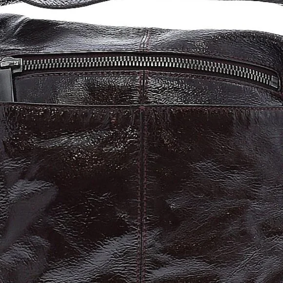 Hobo International Burgundy Leather Shoulder Strap Crossbody Bag - Picture 4 of 6